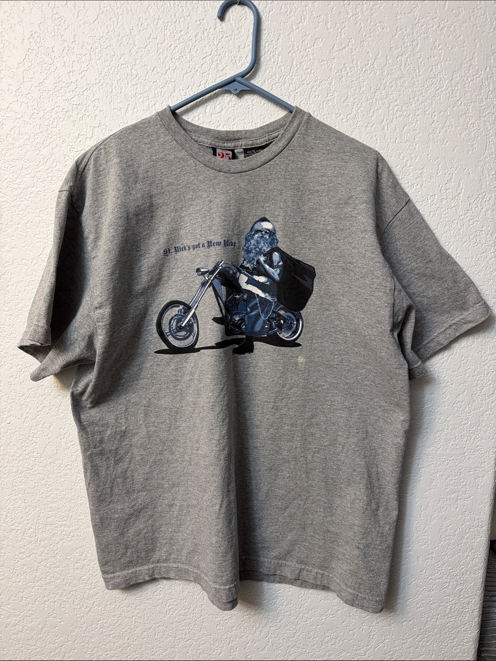 Gray Short-Sleeve Motorcycle Graphic Tee